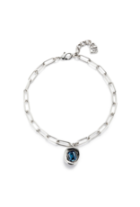 unode50 Uno De 50 Ser Valiente Exc Blue Crystal Necklace