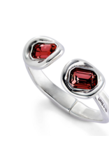 unode50 Uno De 50 Ser Valiente Red Crystal Cuff