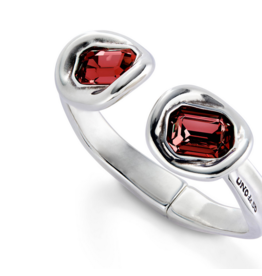 unode50 Uno De 50 Ser Valiente Red Crystal Cuff