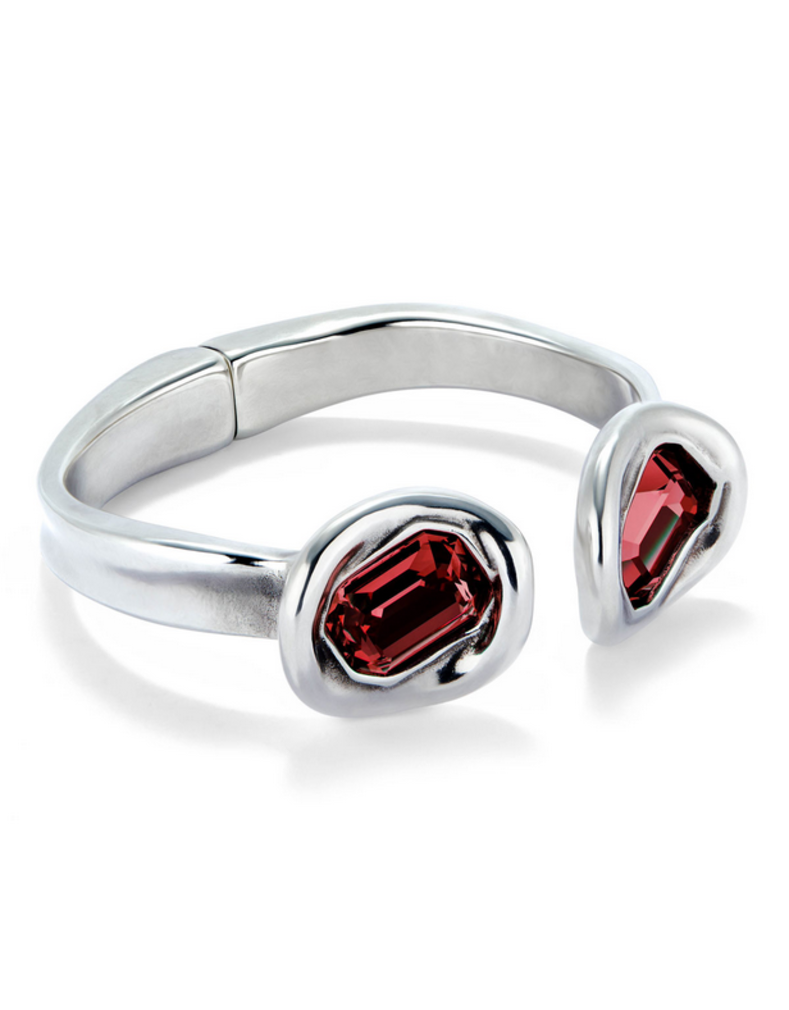 unode50 Uno De 50 Ser Valiente Red Crystal Cuff