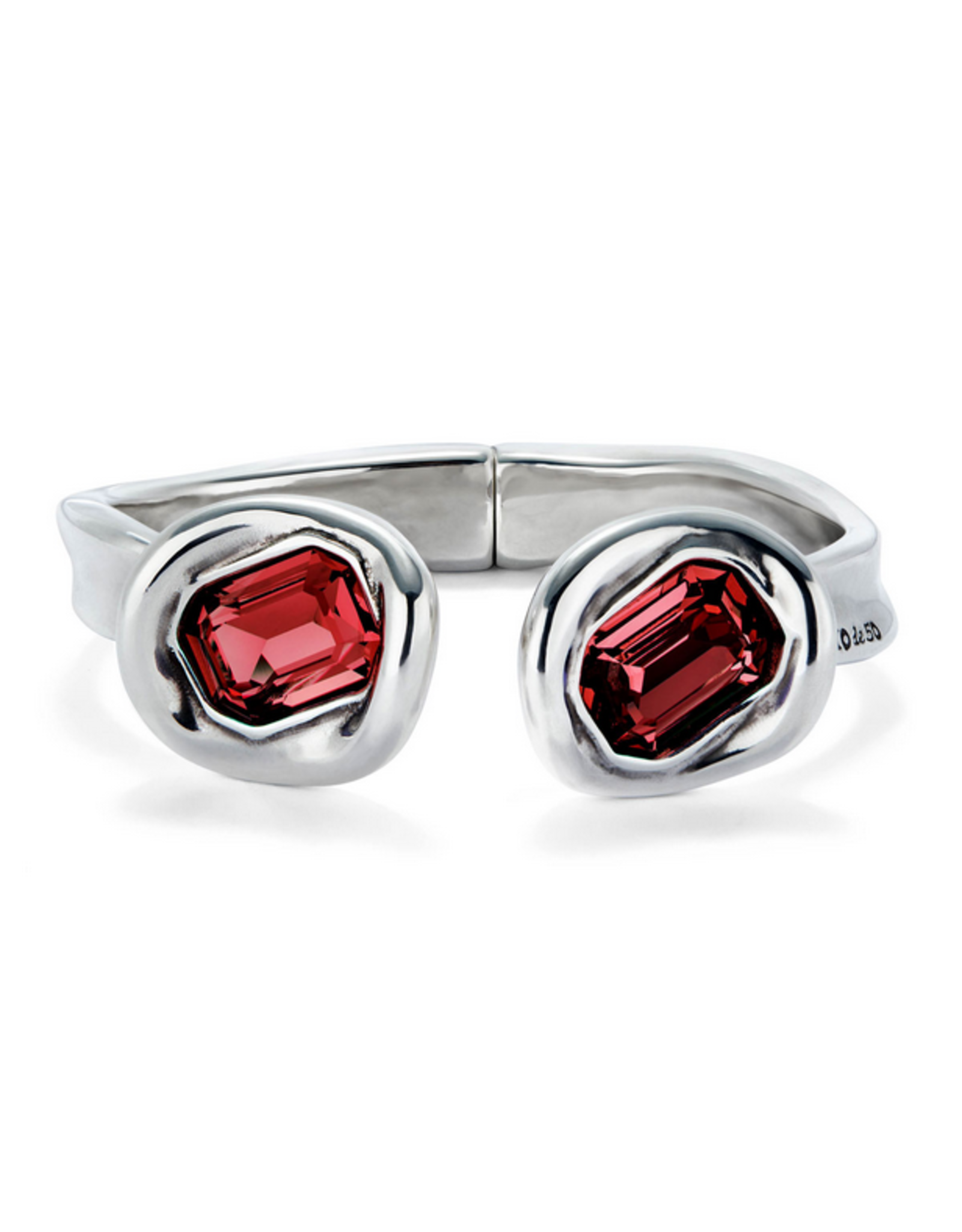 unode50 Uno De 50 Ser Valiente Red Crystal Cuff