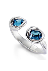 unode50 Uno De 50 Ser Valiente Blue Crystal Cuff