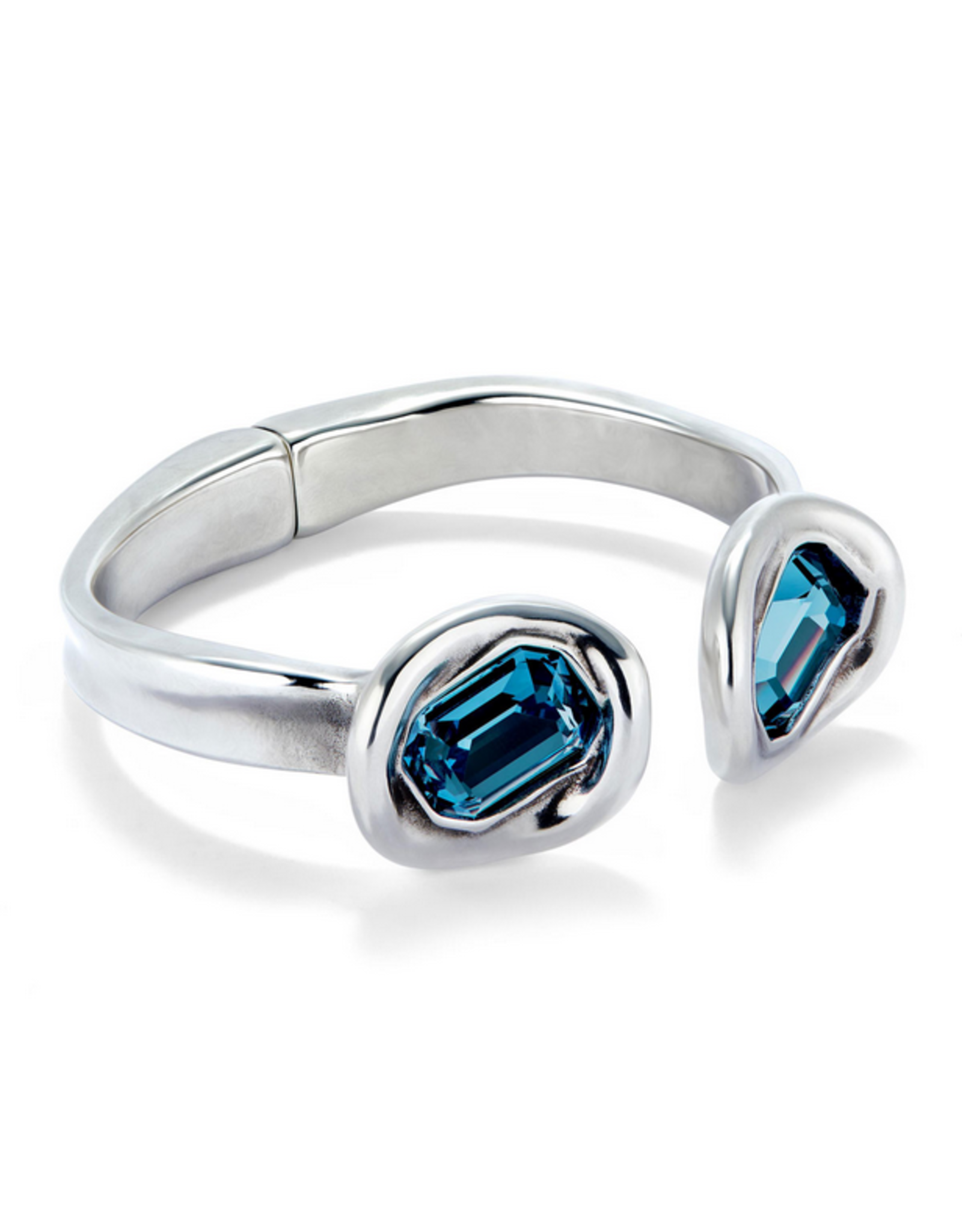 unode50 Uno De 50 Ser Valiente Blue Crystal Cuff