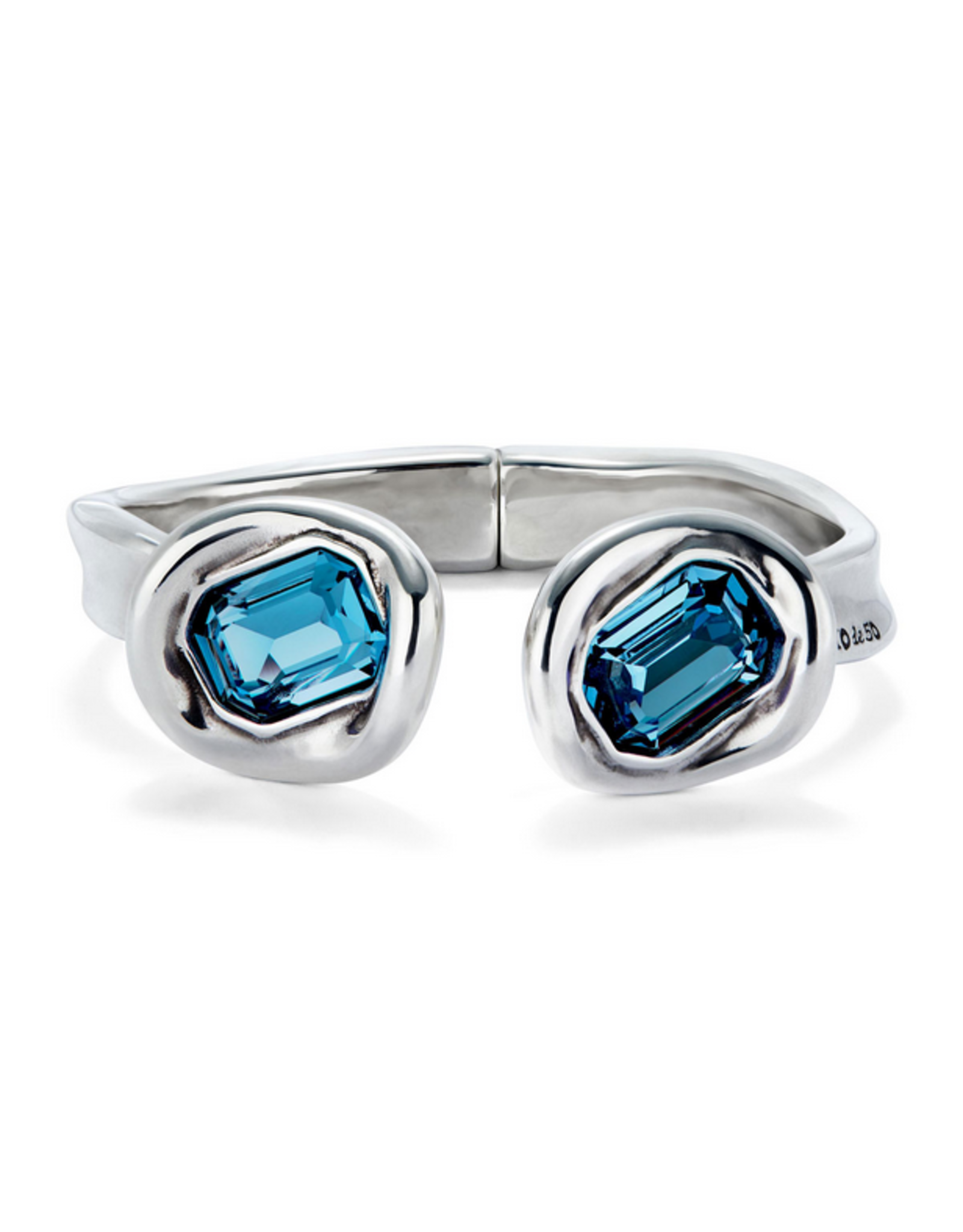 unode50 Uno De 50 Ser Valiente Blue Crystal Cuff