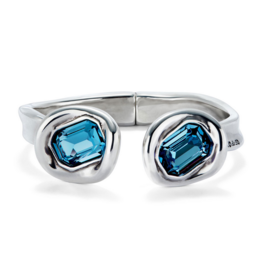 unode50 Uno De 50 Ser Valiente Blue Crystal Cuff