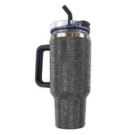 Simply Southern Rhinestone 40oz Tumbler - Black