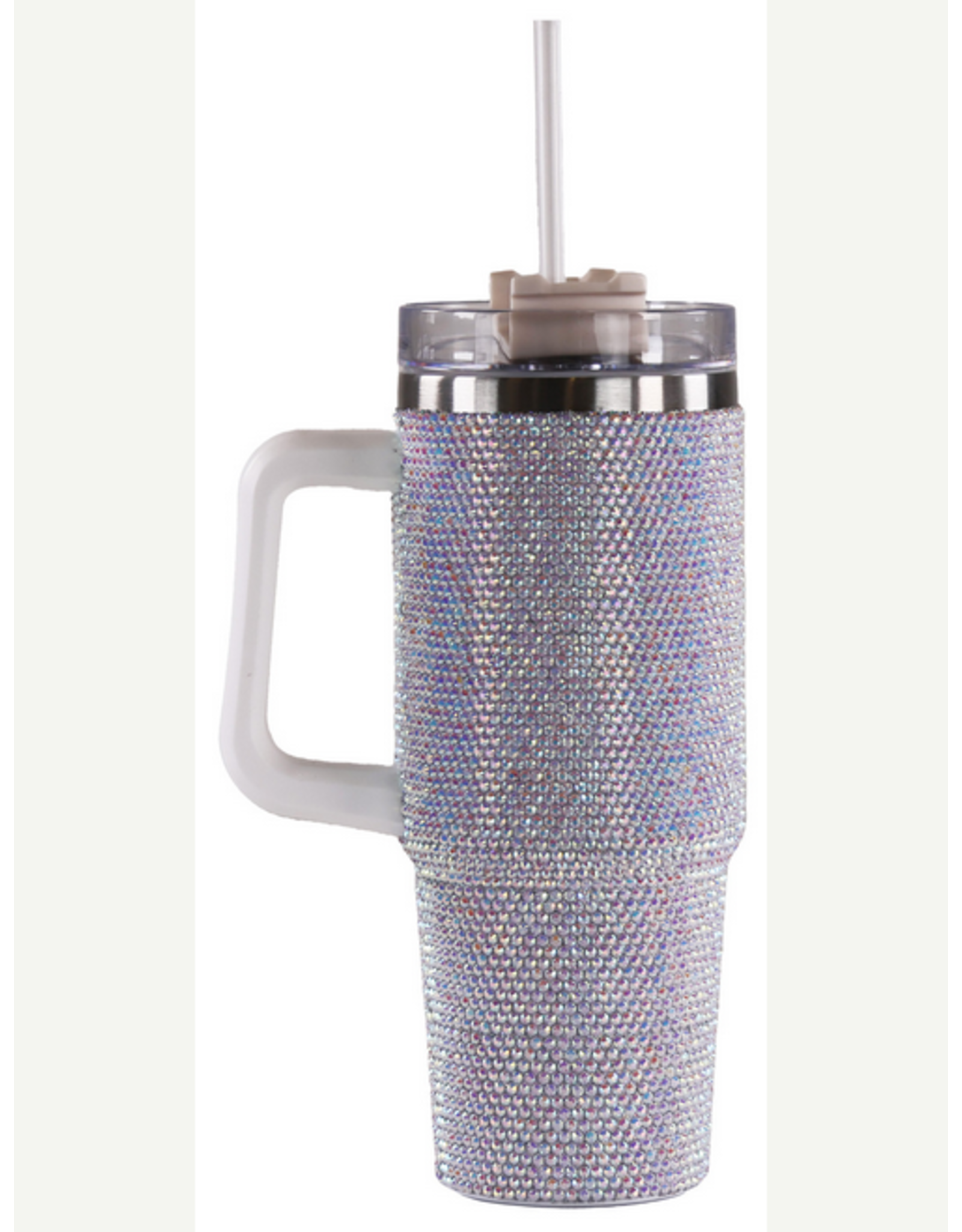 Simply Southern Rhinestone 40oz Tumbler - White