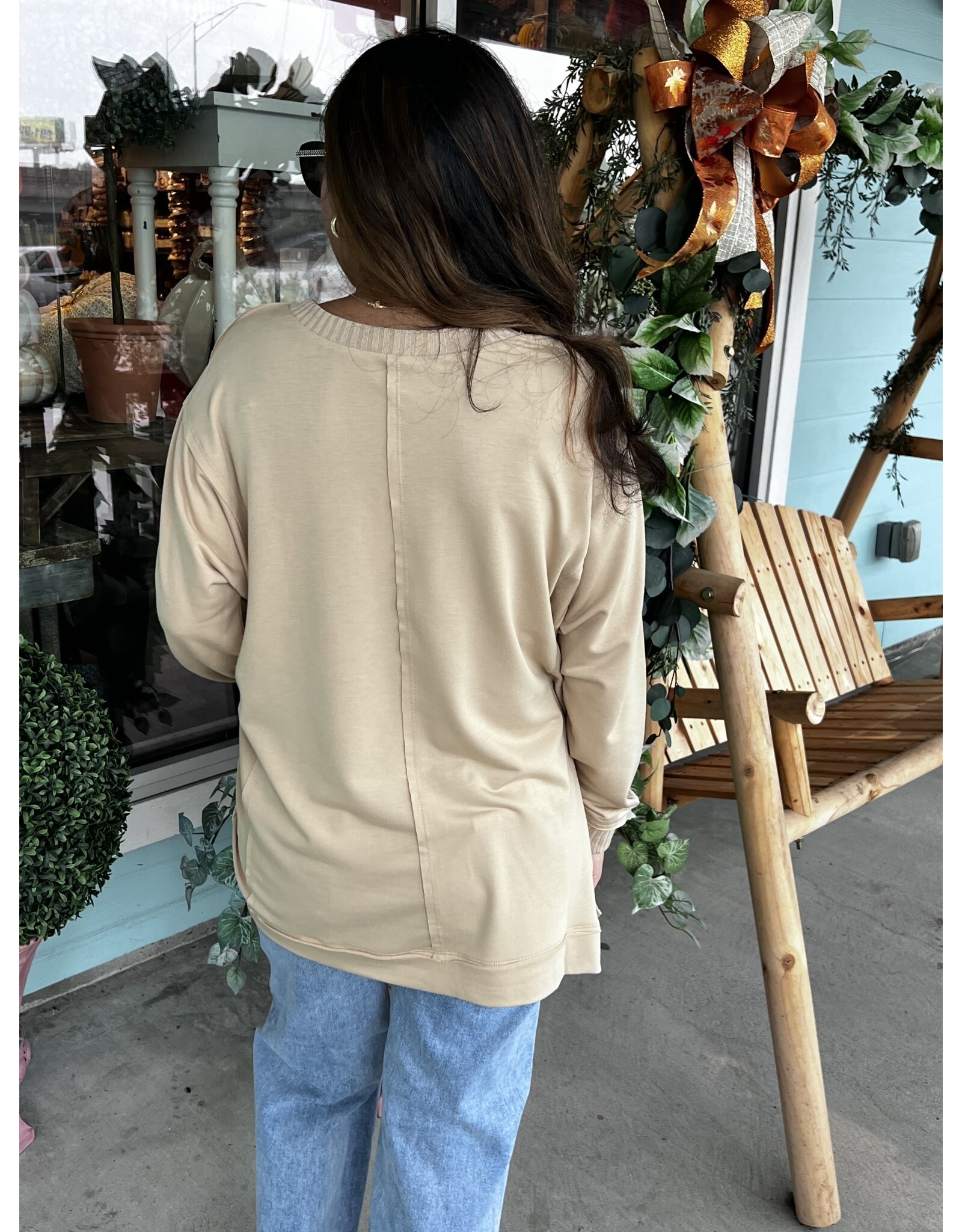 Willie Long Sleeve Tan Tee