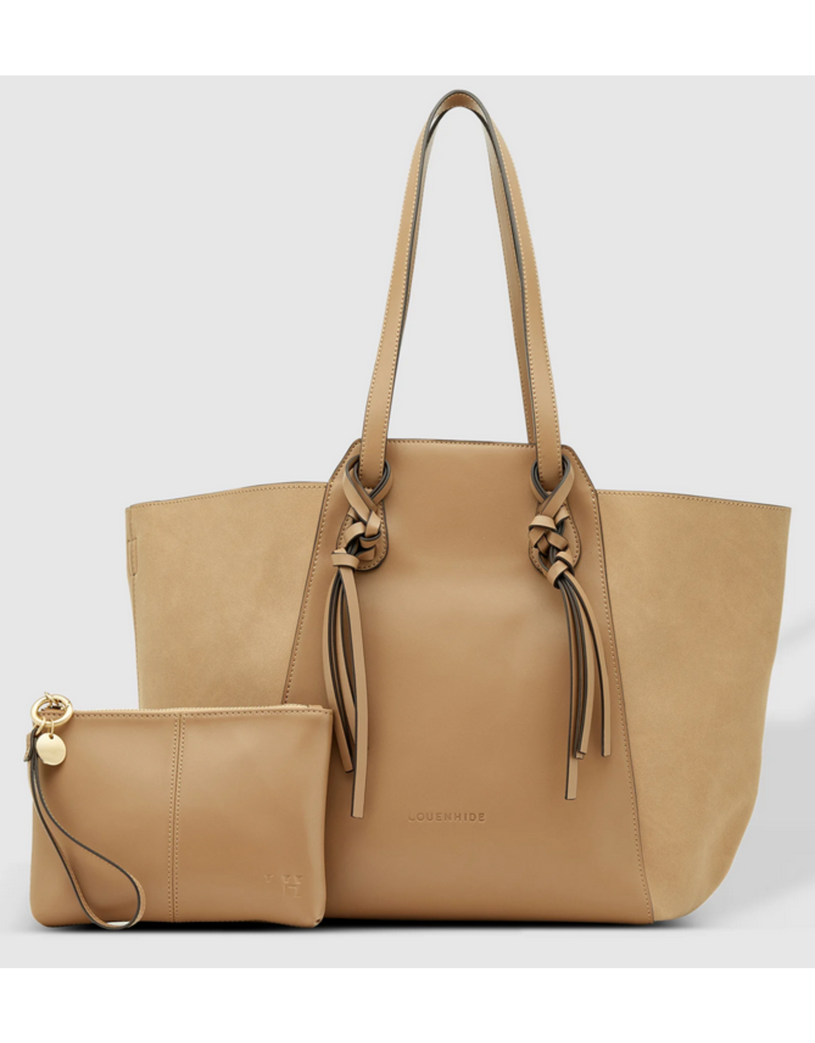 louenhide Louenhide Frappe Teneriffe Suede Tote Bag