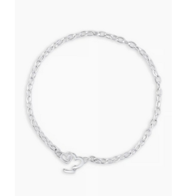 Gorjana Gorjana Mini Heart Bracelet -Silver