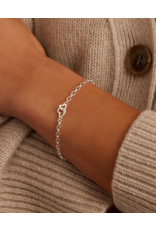 Gorjana Gorjana Mini Heart Bracelet -Silver