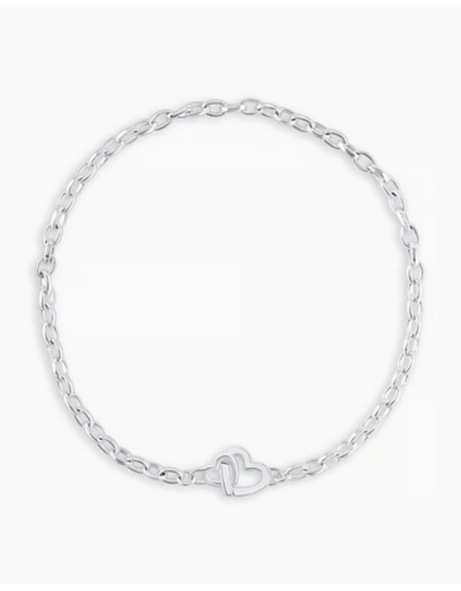 Gorjana Gorjana Mini Heart Bracelet -Silver