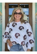 Queen of Sparkles A&M Helmet Sweatshirt