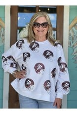 Queen of Sparkles A&M Helmet Sweatshirt