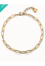 unode50 Uno De 50 Ser Brave Gold Necklace