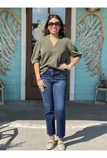 Olive V-Neck Alyssa Top