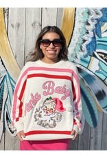 Queen of Sparkles Pink Santa Baby Sweater