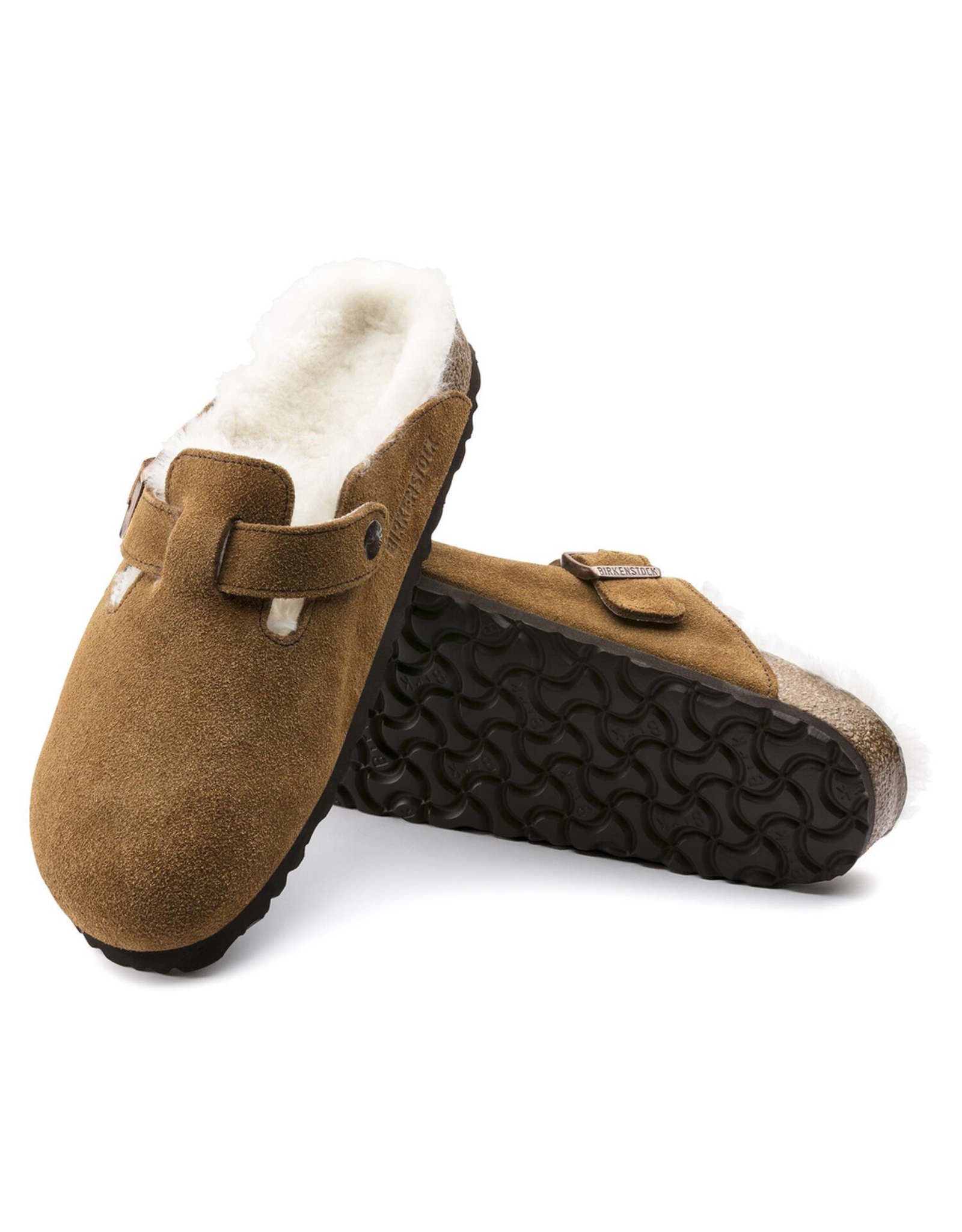 Birkenstock Boston Suede Shearling Clog