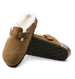 Birkenstock Boston Suede Shearling Clog