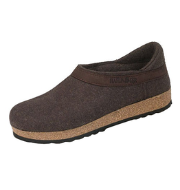 Haflinger Closed Heel Leather Trim Clog