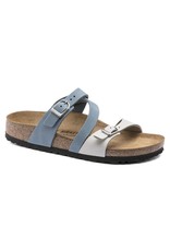 Birkenstock Salina Sandal Dove Blue & Mineral Nubuck Leather