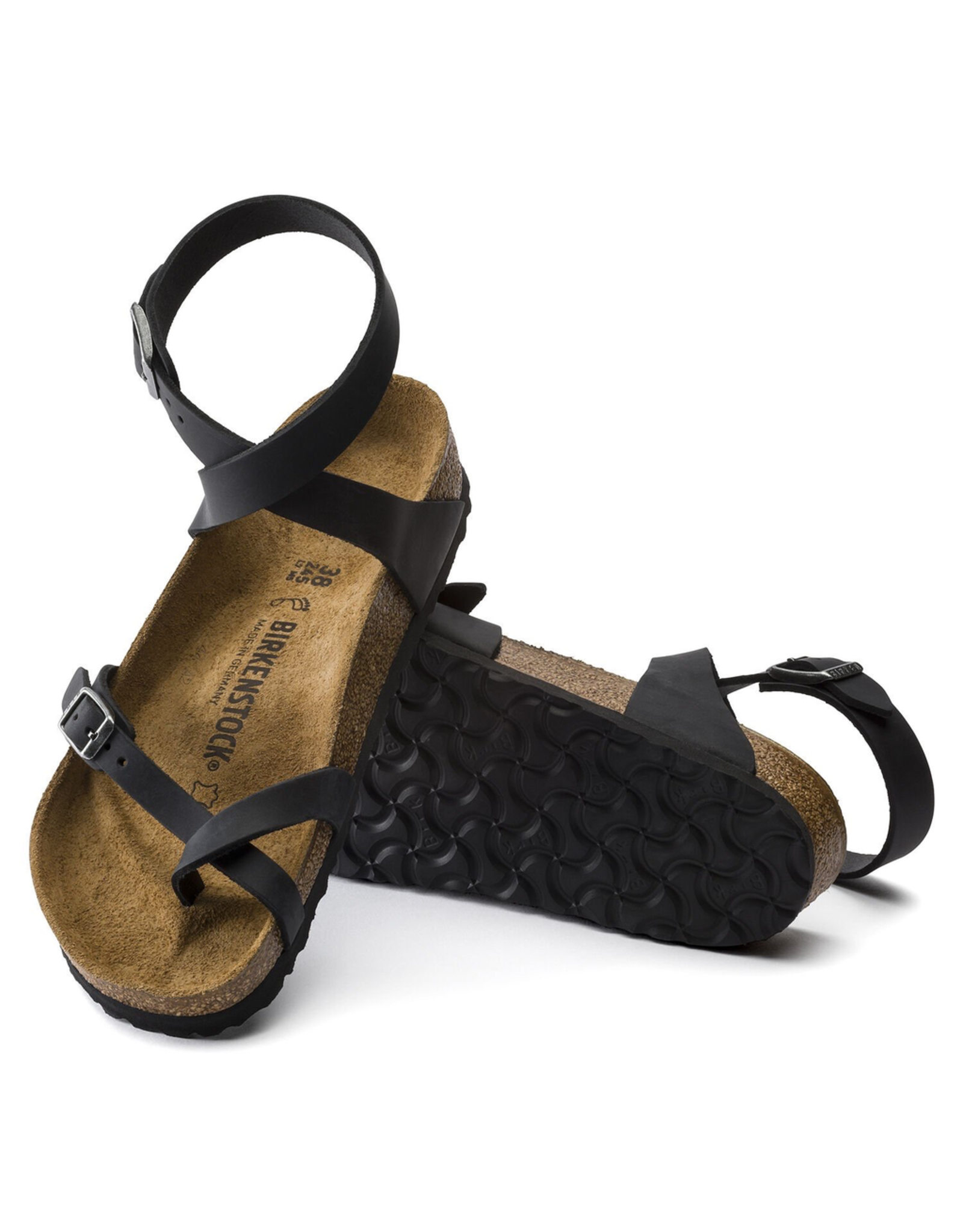Birkenstock Yara Black Oiled Leather Sandal