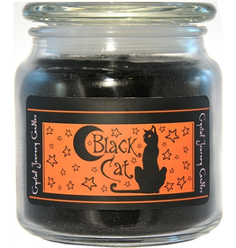 Crystal Journey Jar Candle-Black Cat