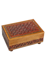 Enchanted Boxes Wave Motif Secret Wood Box