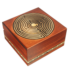 Enchanted Boxes Labyrinth Wood Box