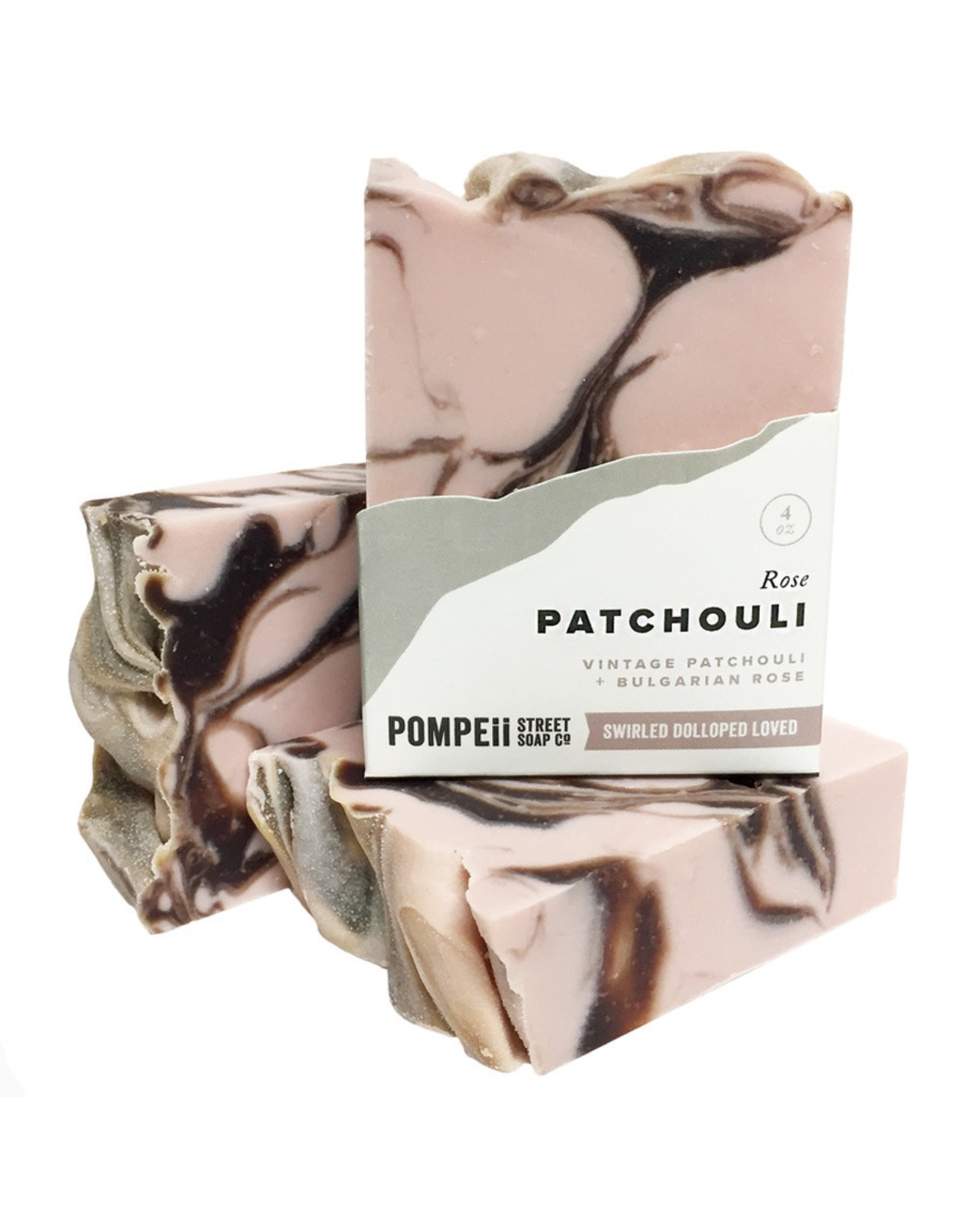 Pompeii Rose Patchouli Soap 4 oz.