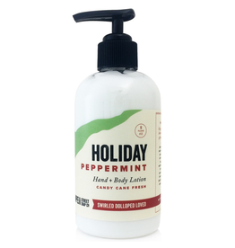 Pompeii Hand + Body Lotion Holiday Peppermint 8 oz.