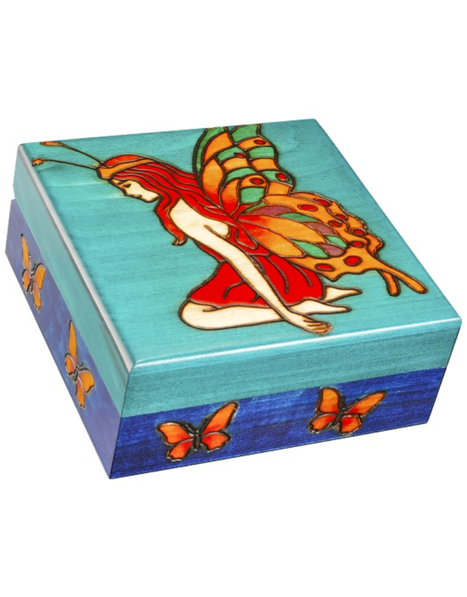 Enchanted Boxes Fairy of the Butterflies Wood Box