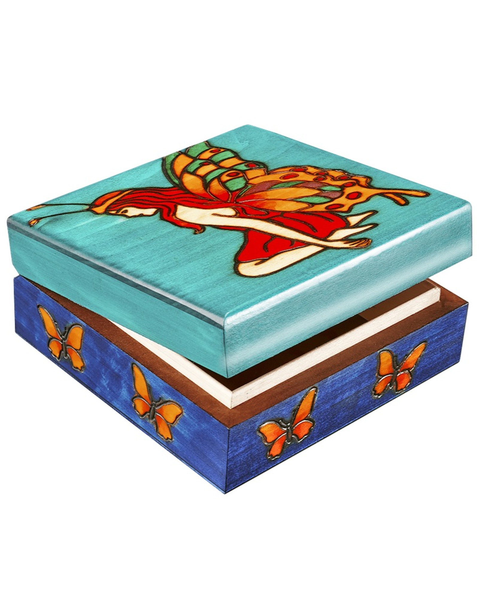 Enchanted Boxes Fairy of the Butterflies Wood Box