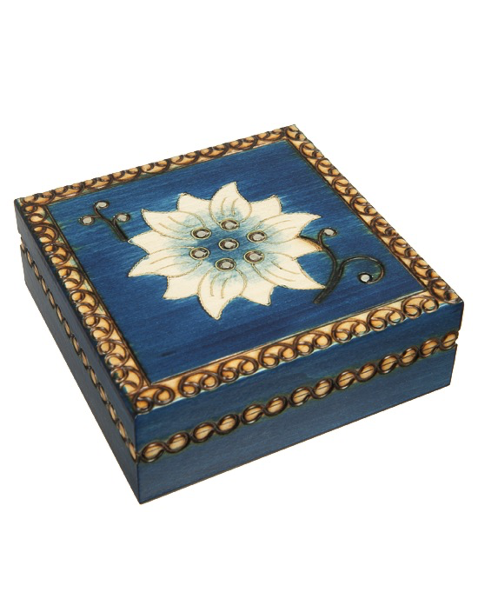 Enchanted Boxes Chakra Tierra Flower Wood Box