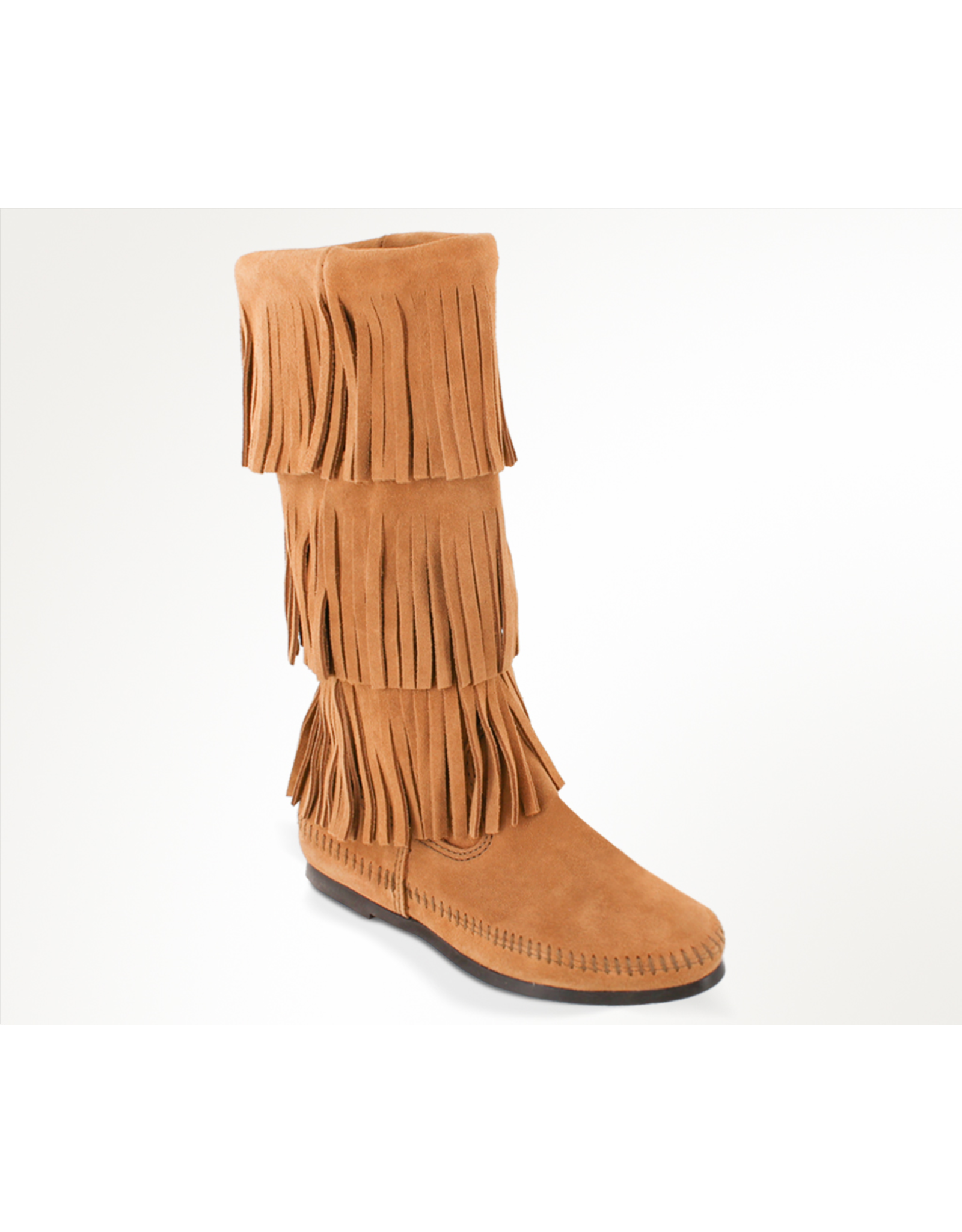 Minnetonka Calf Hi 3-Layer Fringe Boot