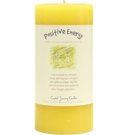 Crystal Journey Pillar 3x6 Candle-Positive Energy