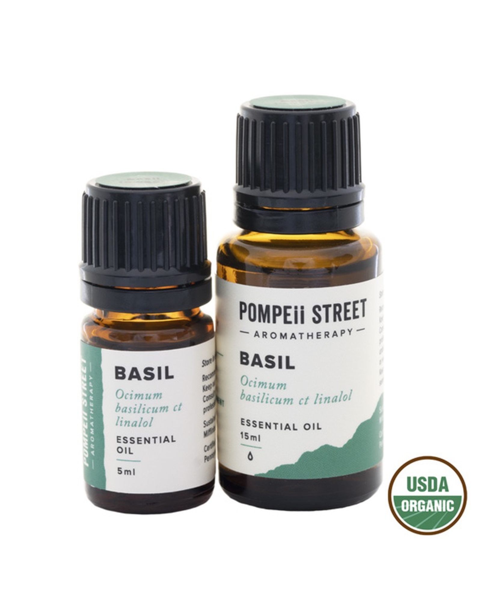Pompeii Organic Basil, Sweet Essential Oil 15ml