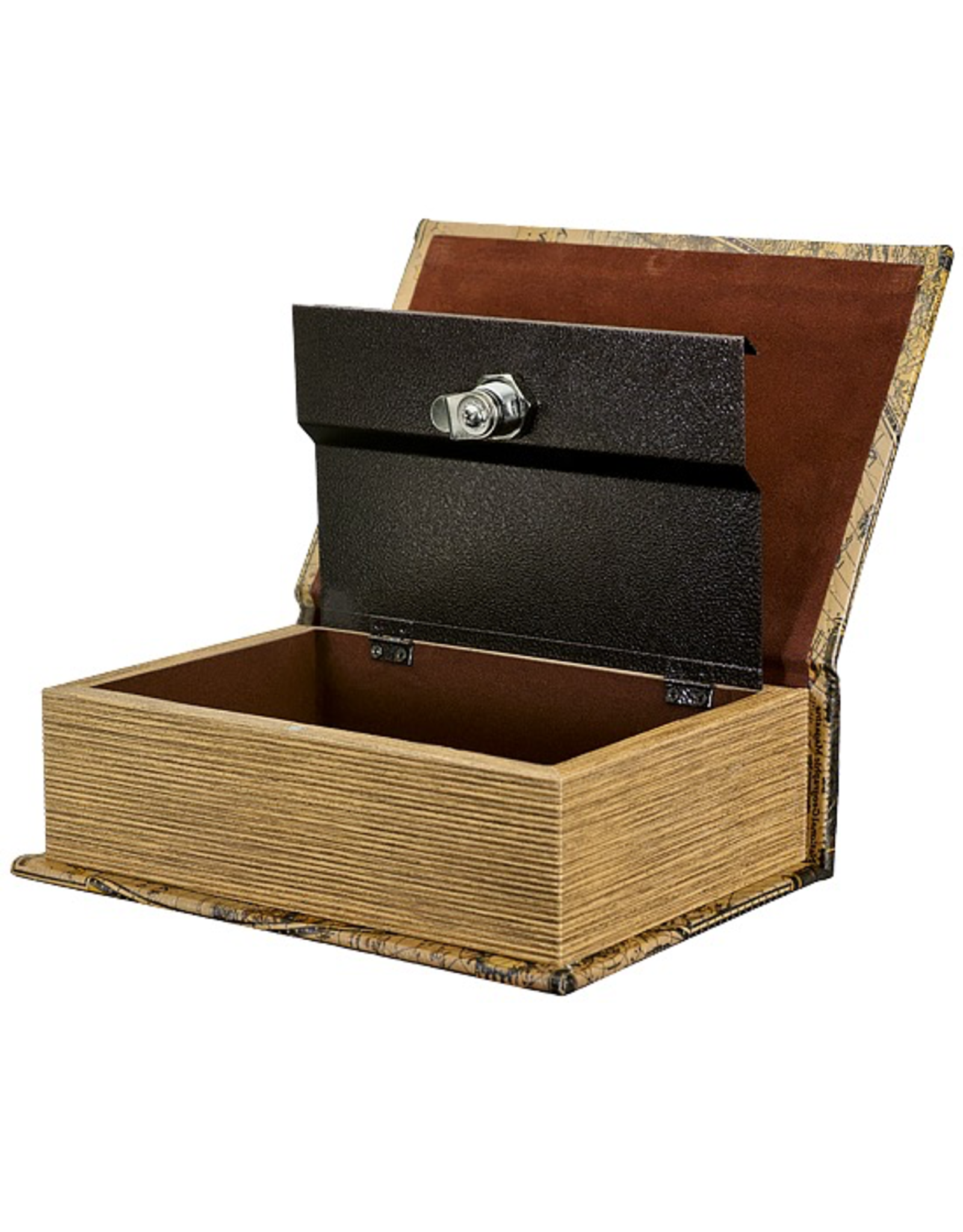 Enchanted Boxes Map Safe Book Box