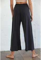 By Together Wide Leg Rib Pants with Front Waist Tie