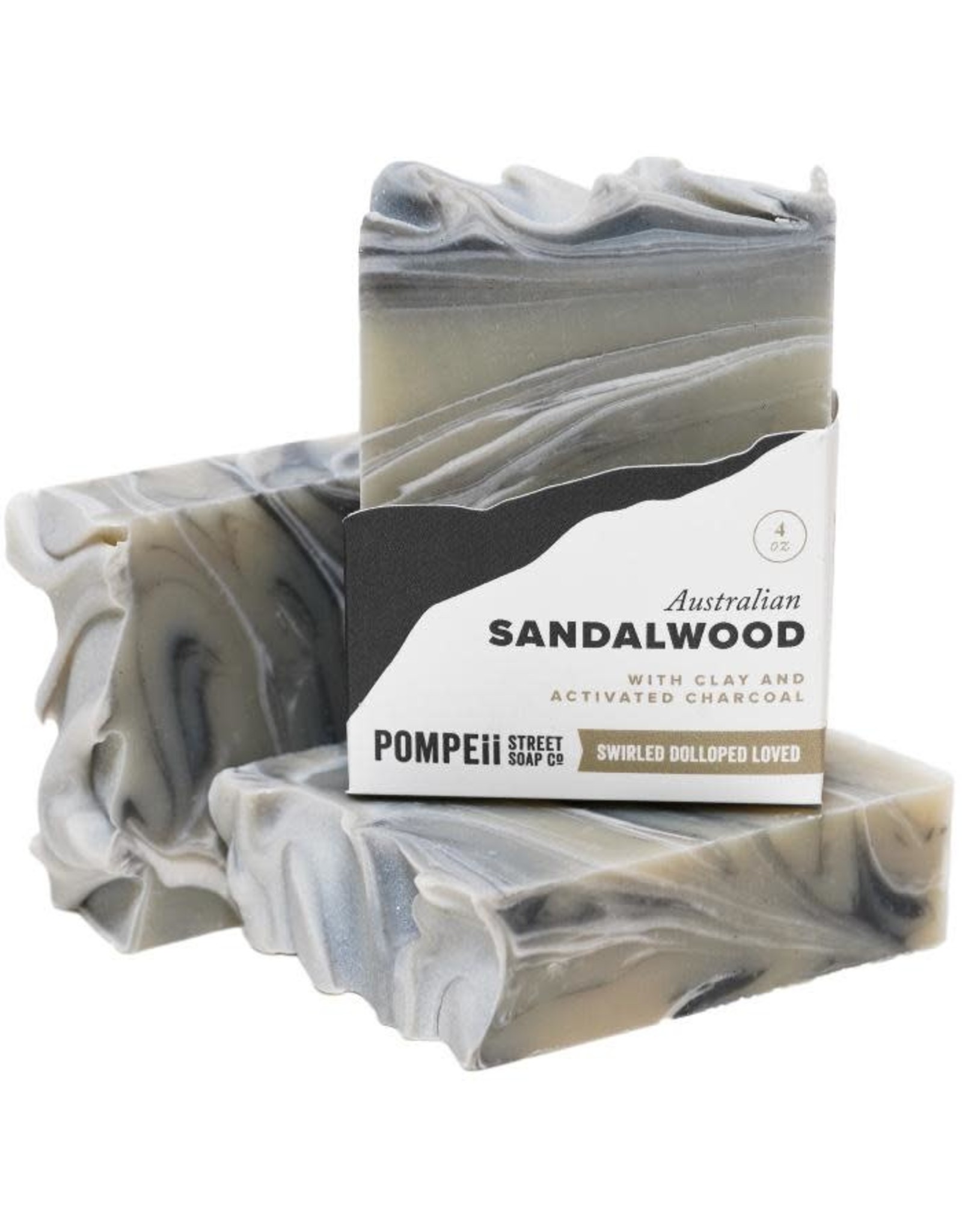 Pompeii Sandalwood Clay Soap Bar