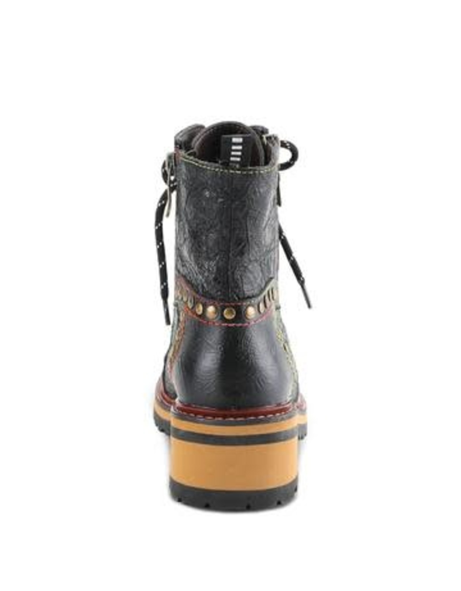 Spring Footwear Rugup Leather Bootie with Mixed Textiles