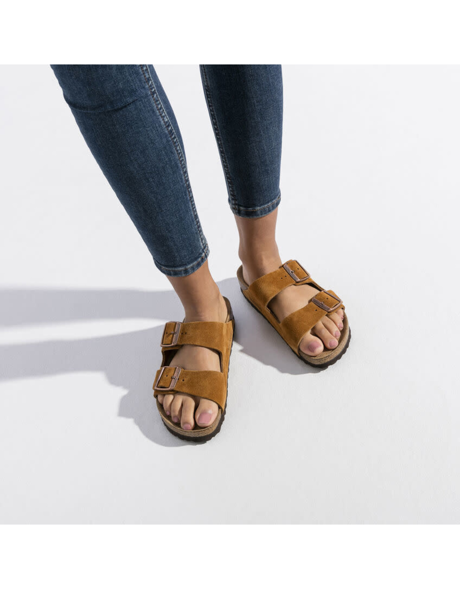 Birkenstock Arizona Suede Soft Footbed Sandal