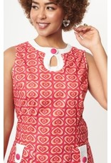 Smak Parlour Heart Print Mod Dress