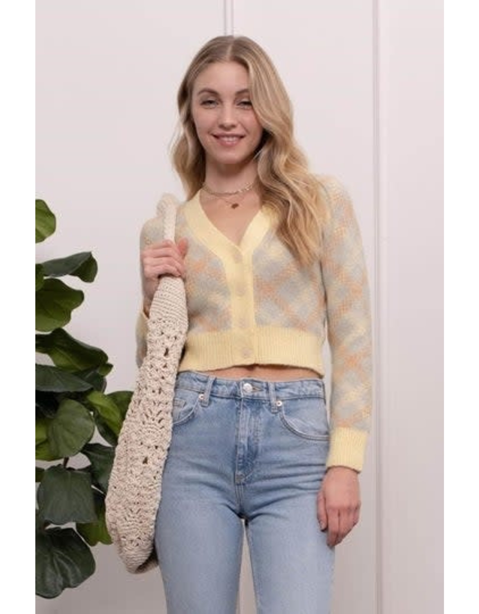 Pastel Plaid Cardigan - Passport To Peru