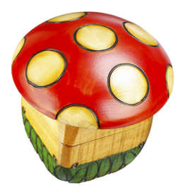 Enchanted Boxes Toadstool Mushroom Wood Box