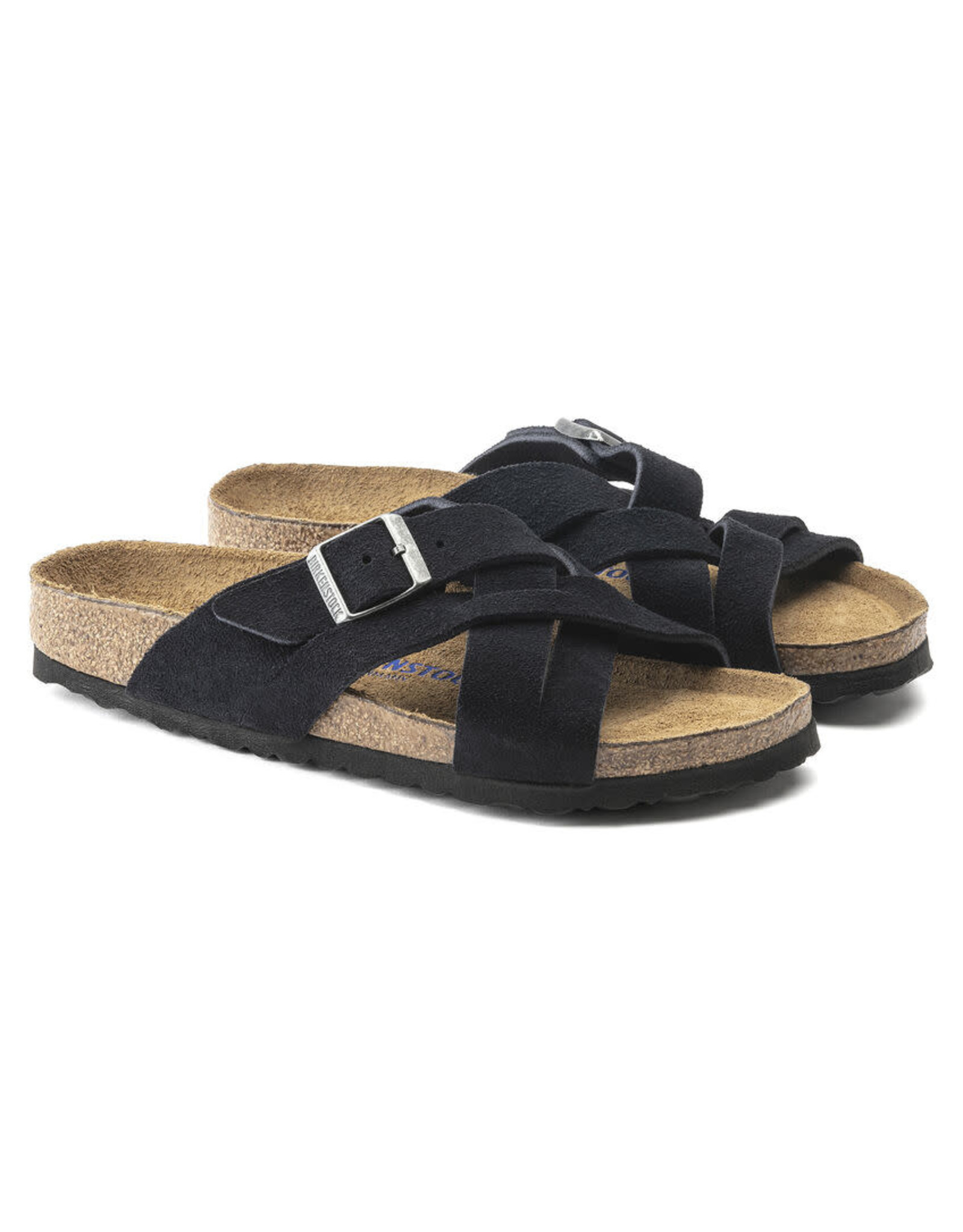 Birkenstock Lugano Suede Soft Footbed Sandal