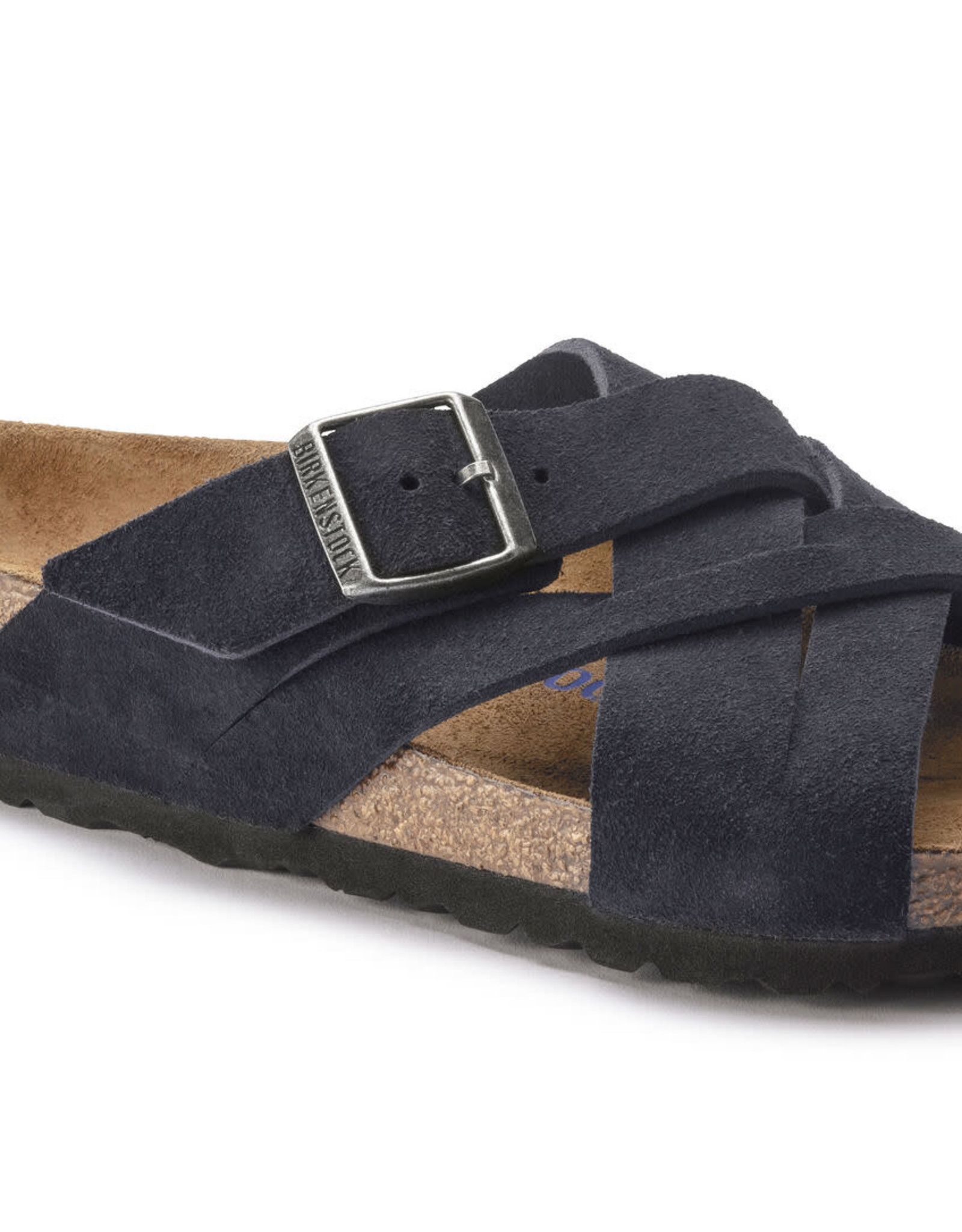 Birkenstock Lugano Suede Soft Footbed Sandal