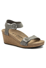 Birkenstock Soley Nubuck Leather Wedge Sandal