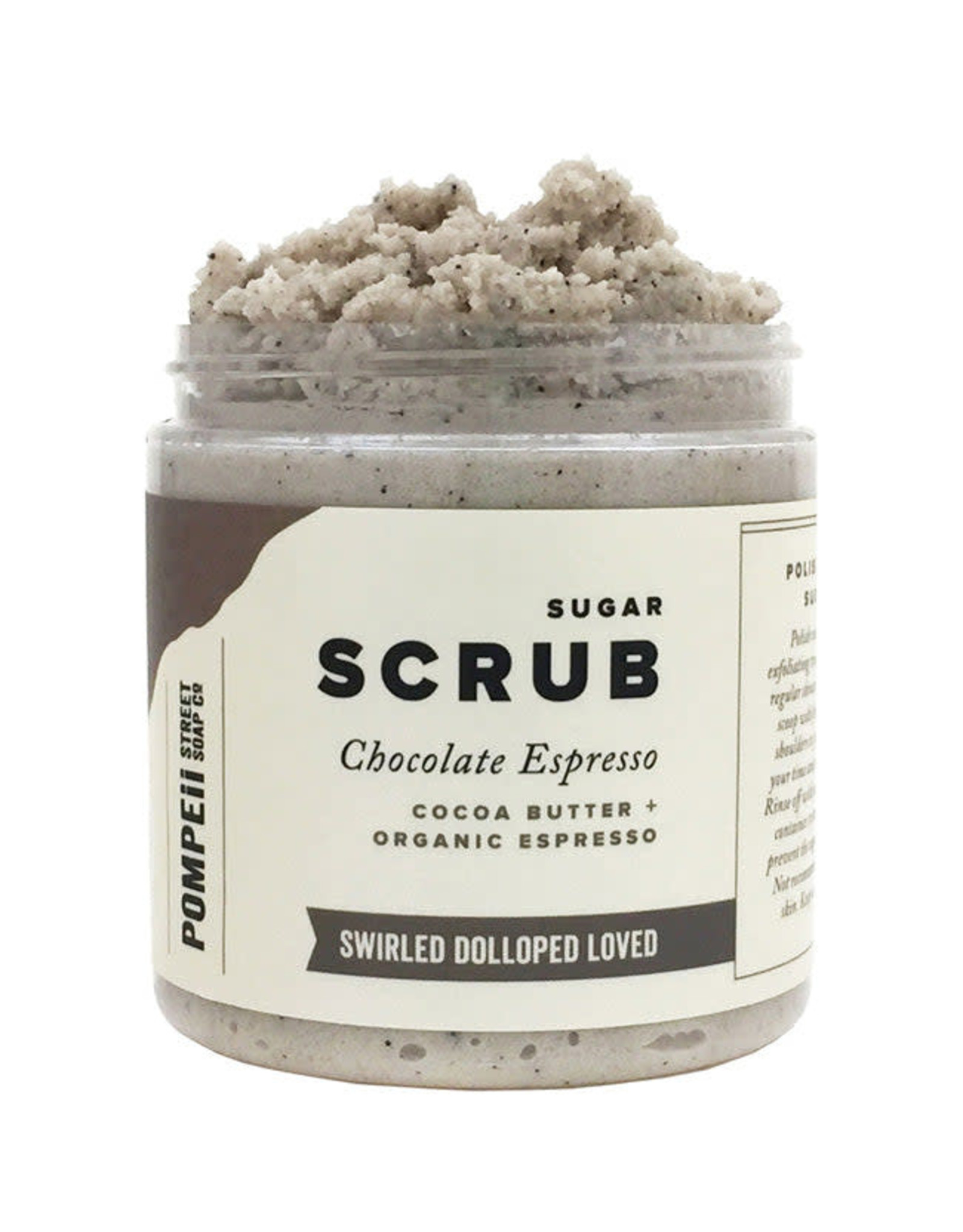 Pompeii Sugar Scrub Chocolate Espresso 10 oz.