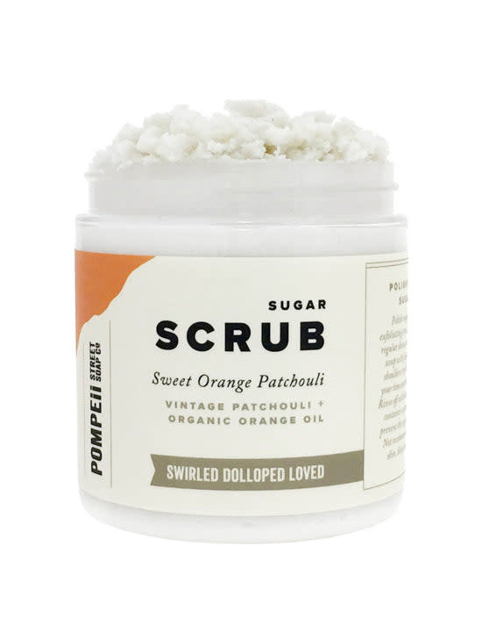 Pompeii Sugar Scrub Sweet Orange Patchouli 10 oz.